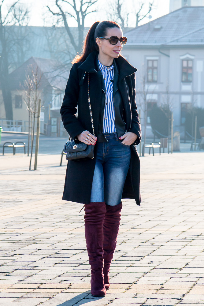 blue blouse outfit